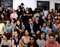 Spring 2012 panorama photo of ITP students